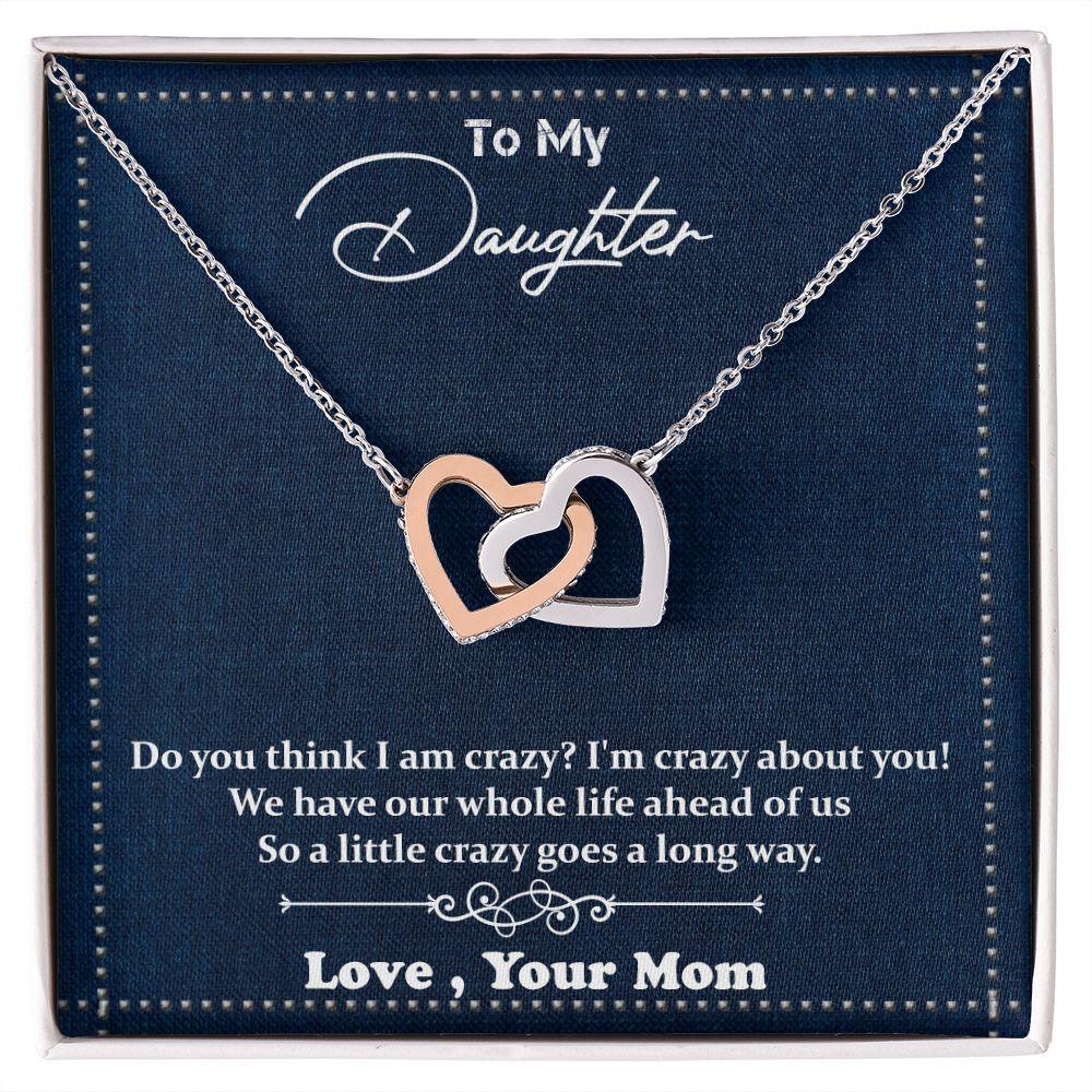 Excellent Interlocking Hearts necklace Gift for Daughter, Best Gift For Daughter - Shine-Smart