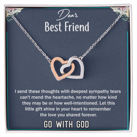 Excellent Gift for Best friend, Interlocking Hearts necklace Gift for Best friend - Shine-Smart