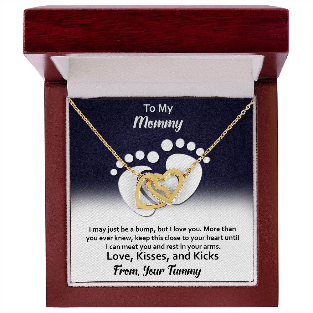 Excellent Gift for Mommy, Interlocking Hearts necklace - Shine-Smart