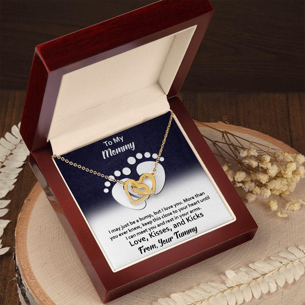 Excellent Gift for Mommy, Interlocking Hearts necklace - Shine-Smart