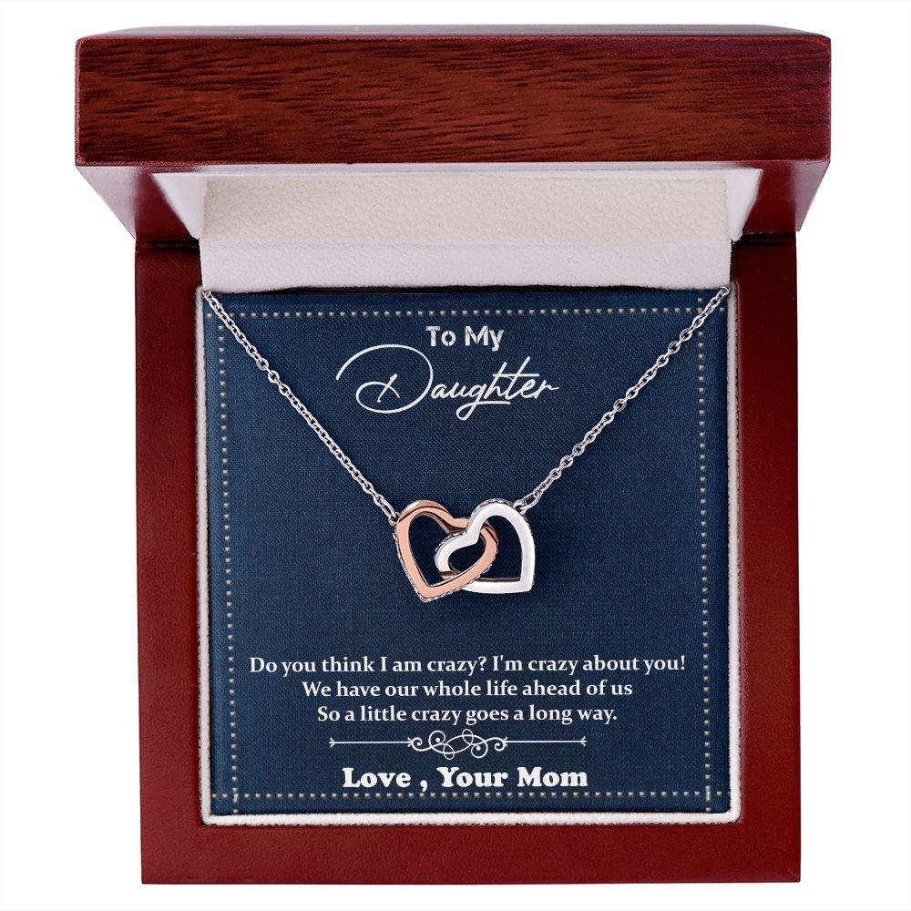 Excellent Interlocking Hearts necklace Gift for Daughter, Best Gift For Daughter - Shine-Smart