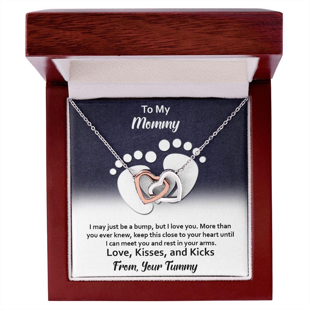 Excellent Gift for Mommy, Interlocking Hearts necklace - Shine-Smart