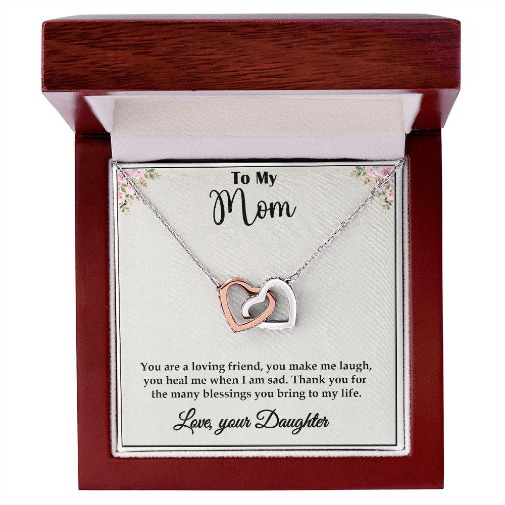 Amazing Interlocking Hearts necklace Gift for Mom, Best Gift For Mom - Shine-Smart