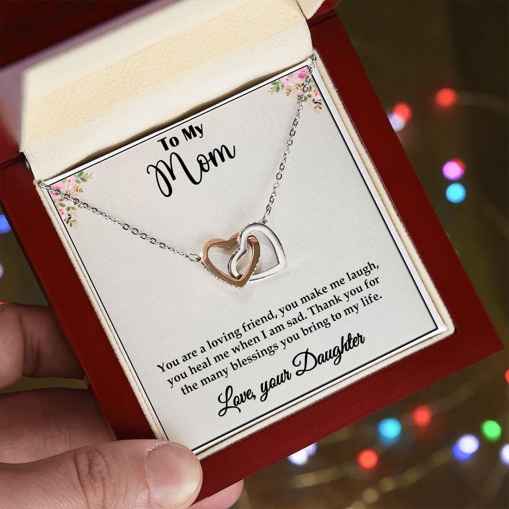 Amazing Interlocking Hearts necklace Gift for Mom, Best Gift For Mom - Shine-Smart