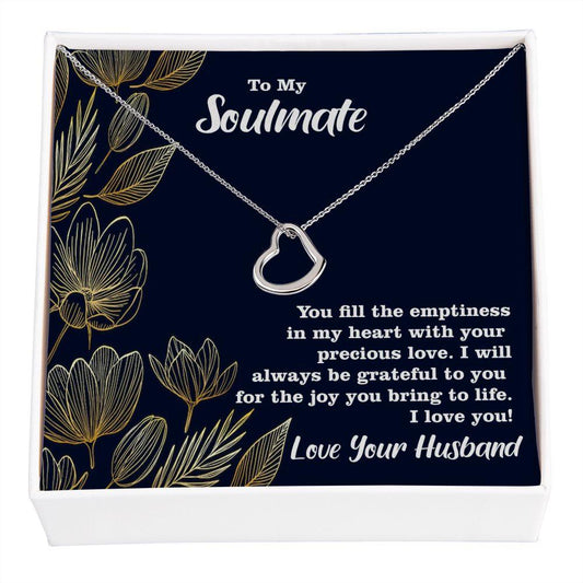 Wonderful Gift for Soulmate, Delicate Heart Necklace For Soulmate - Shine-Smart