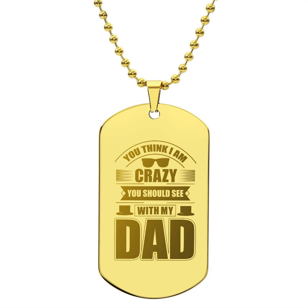 Excellent Dog Tag Gift, Best Gift Idea for Dad, Engraved Dog Tag Necklace