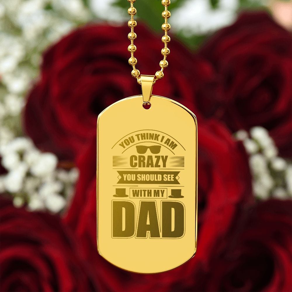 Excellent Dog Tag Gift, Best Gift Idea for Dad, Engraved Dog Tag Necklace