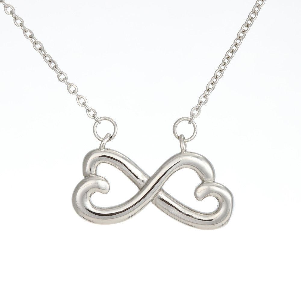 Infinite heart expressing I 'll love you till the end of time necklace, crafted in 14 k or 18 k - Shine-Smart