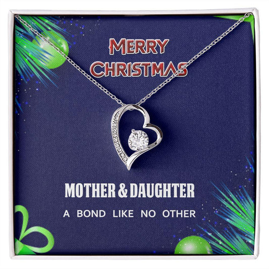 Merry Christmas Gift, Forever Love Necklace Gift For Mother & Daughter - Shine-Smart