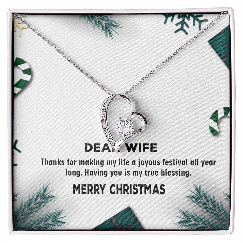 Forever Love Necklace for Wife, Christmas Necklace Gift For Wife - Shine-Smart