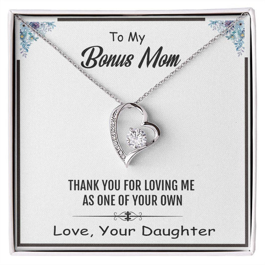 Forever Love Necklace for Bonus Mom, Wonderful Gift for Bonus Mom - Shine-Smart