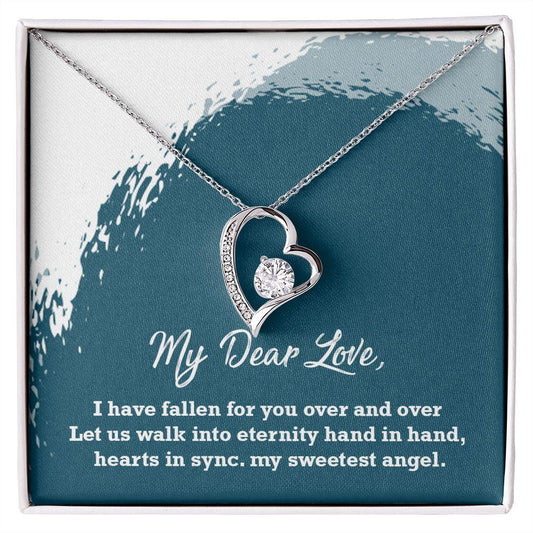 My Dear Love Anniversary Gift for You, Forever Love Necklace Gift - Shine-Smart