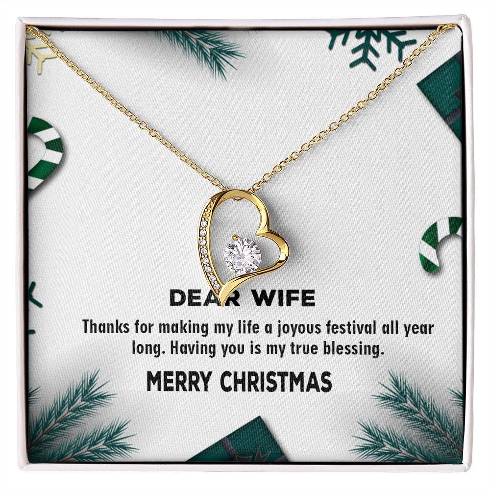 Forever Love Necklace for Wife, Christmas Necklace Gift For Wife - Shine-Smart