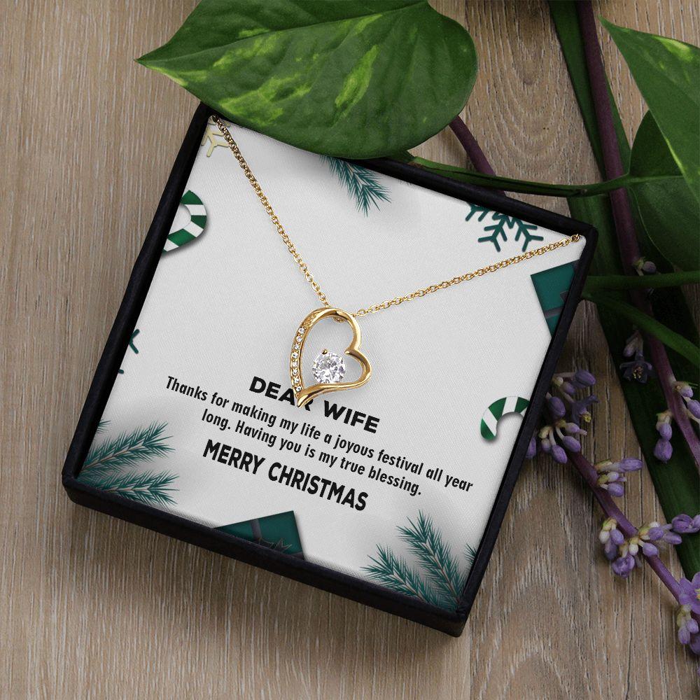 Forever Love Necklace for Wife, Christmas Necklace Gift For Wife - Shine-Smart