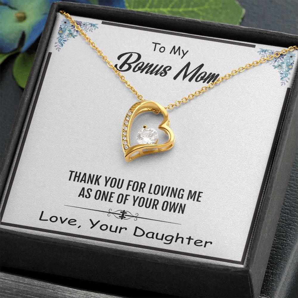 Forever Love Necklace for Bonus Mom, Wonderful Gift for Bonus Mom - Shine-Smart