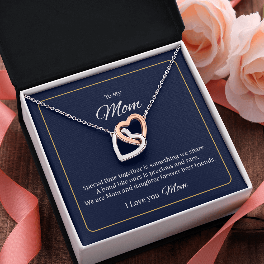 To My Mom Interlocking heart together as a symbol of never ending love necklace - Shine-Smart