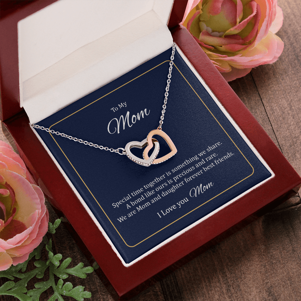 To My Mom Interlocking heart together as a symbol of never ending love necklace - Shine-Smart